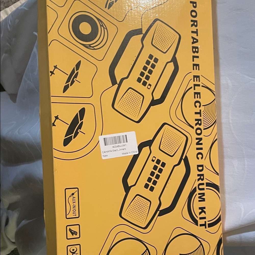 Portable Electronic Drum Kit - Yellow